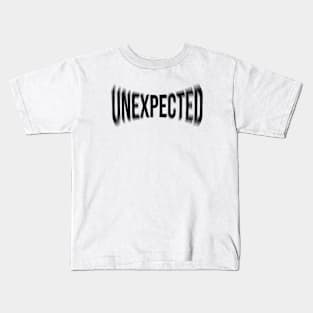 UNEXPECTED LOGO BLACK Kids T-Shirt